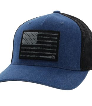 HOOEY “LIBERTY ROPER” DENIM/BLACK FLEXFIT HAT