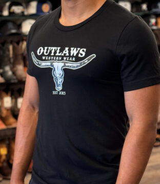 Outlaws Classic Logo Black T-Shirt