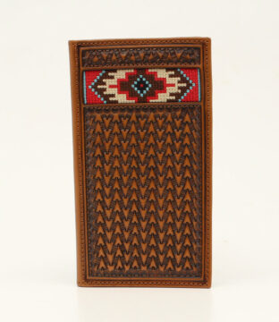 Ariat Rodeo Wallet Multi Embrodery Inlay Tan A3543408