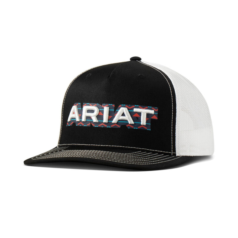 Ariat Cap Screen Print 3D Embroidered Black A300086801