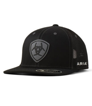Ariat Flexfit 110 Snap Back Suede Patch Black A300089401