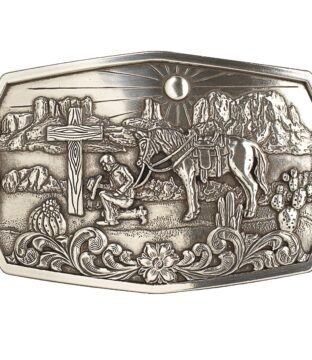 Nocona Praying Cowboy Belt Buckle 37909