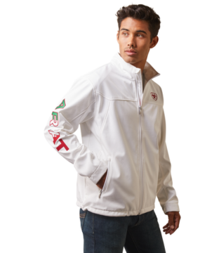 Ariat Team Logo White Mexico Jacket