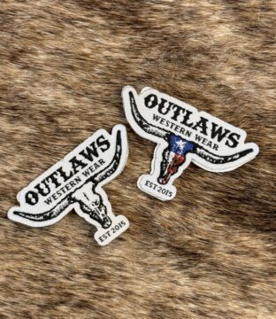 Outlaws Hat Patches (Set of 2)