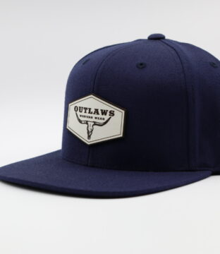 Outlaws Classic Navy/White Leather Logo