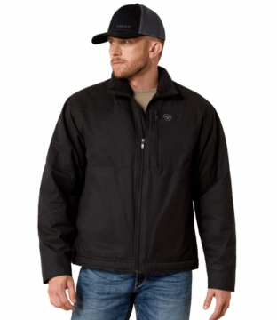 Men’s Ariat Grizzly Canvas Black Jacket 10041631