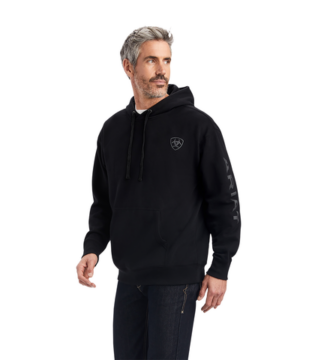 Men’s Ariat Logo Black Hoodie 10040815