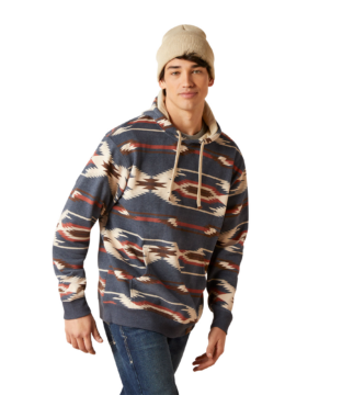 Men’s Ariat Chimayo Aztec Navy Graphic Hoodie 10046026