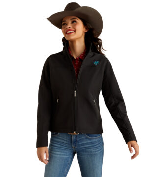 Women’s Ariat Team Softshell Black  Southwest Jacket