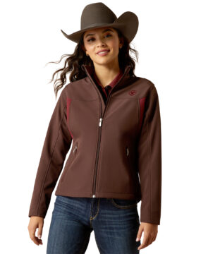 Women’s Ariat Team Softshell Chocolate  Plum Tawny Jacket