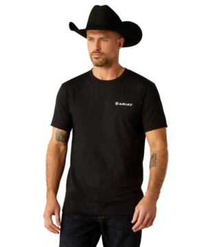 Men’s Ariat Rugged American Shield Black T-Shirt 10053993