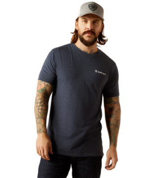 Men’s Ariat Camo Patriot Navy Heather T-Shirt 10054002