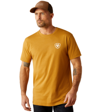 Men’s Ariat Serape Seal Harvest GoldT-Shirt 10054005