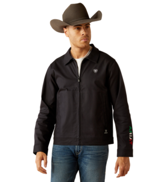 Men’s Ariat Mexico Black Canvas Jacket 10054236