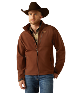 Men’s Ariat Logo 2.0 Softshell Brown Jacket 10058156