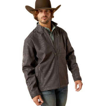 Men’s Ariat Logo 2.0 Softshell Phantom Embossed Jacket 10058158