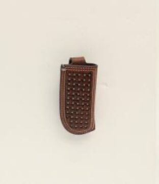 Ariat Knife Sheath Basketweave Brown Leather A1801602