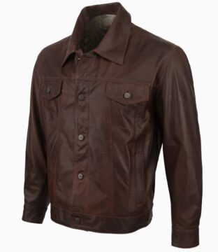 Men’s Resistol Billy Leather Brown Jacket R1F210-R003