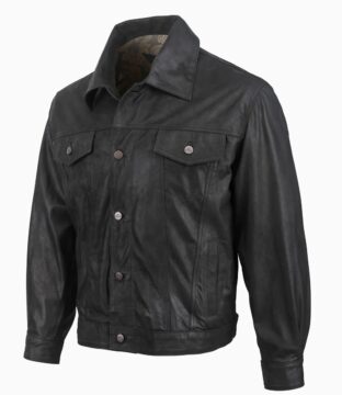 Men’s Resistol Henry Leather Black Jacket R1F210-R002