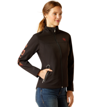 Women’s Ariat New Team Black/Mirage Softshell Jacket 10046686