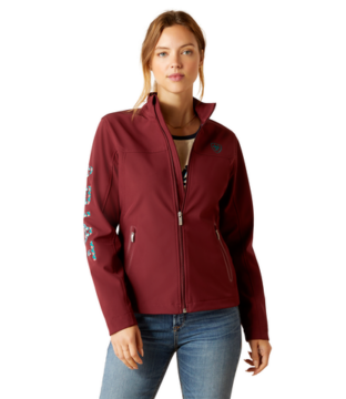 Women’s Ariat New Team Tawny Port/Baja  Softshell Jacket 10046690