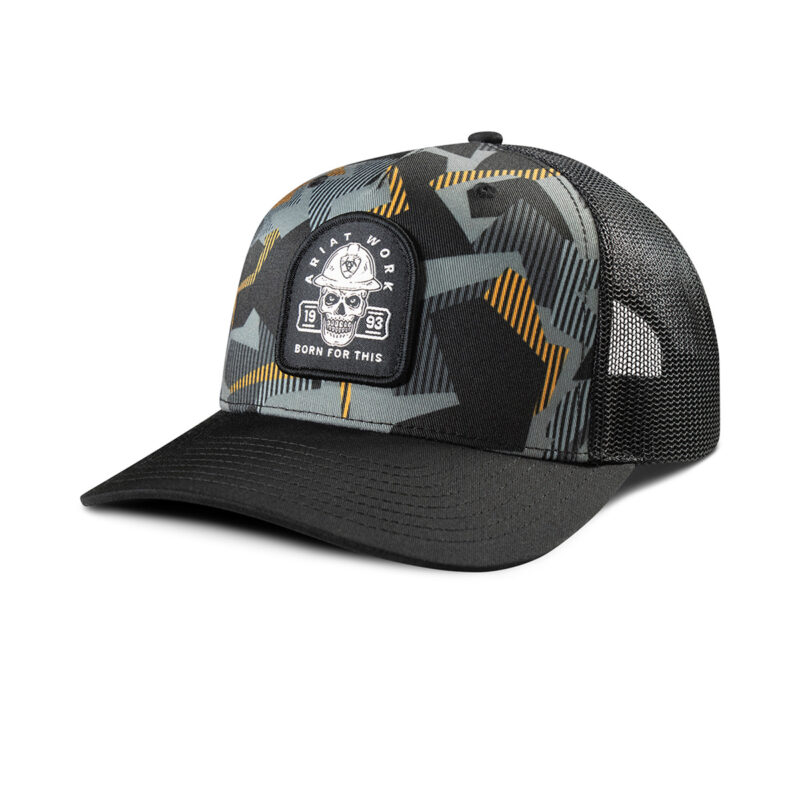 Ariat Work Snap Back Skull Patch Black Cap A290001601