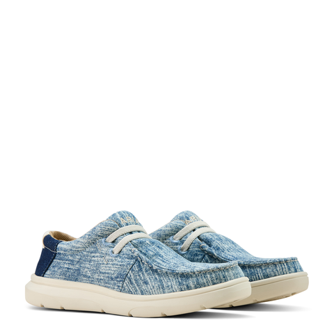 Kids Ariat Unisex Hilo Washed Dark Denim Shoes 10061125
