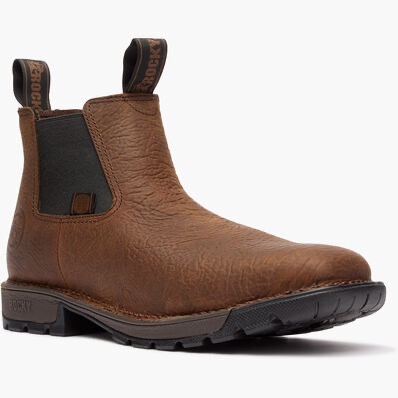 Men's Rocky Legacy Work Chelsea Brown Boots RKW0381