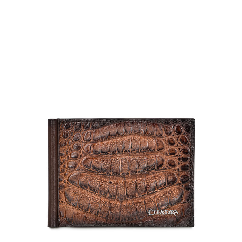 Cuadra Fuscus Belly Caiman Honey Wallet DU462