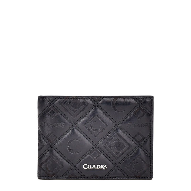 Cuadra Aztec Black Laser & Stitching Leather Wallet DU335