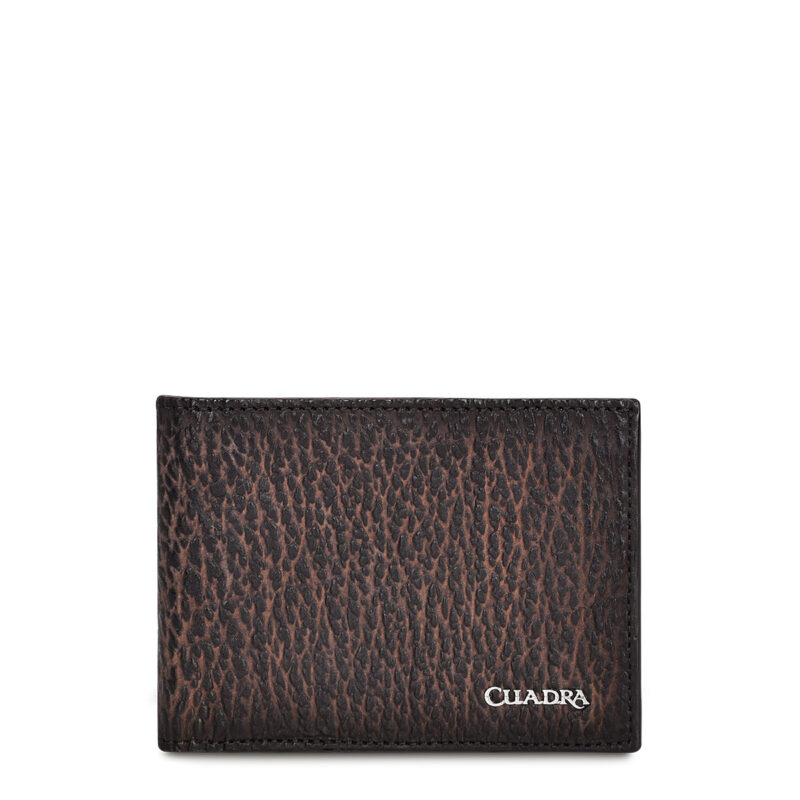 Cuadra Men's Brown Shark Leather Bifold Wallet  DU461
