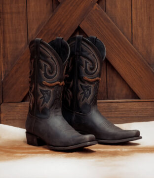 Caborca Men’s Brown Narrow Square Toe Cowboy Boot HAB033