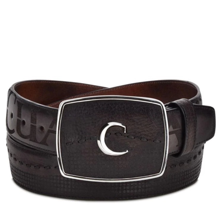 Men's Cuadra Deer Firenze Black Brown Belt BC237