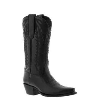 Women’s Caborca Black Classic Cowboy Boots M0001BLK