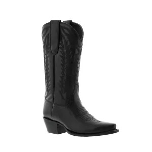 Women's Caborca Black Classic Cowboy Boots M0001BLK
