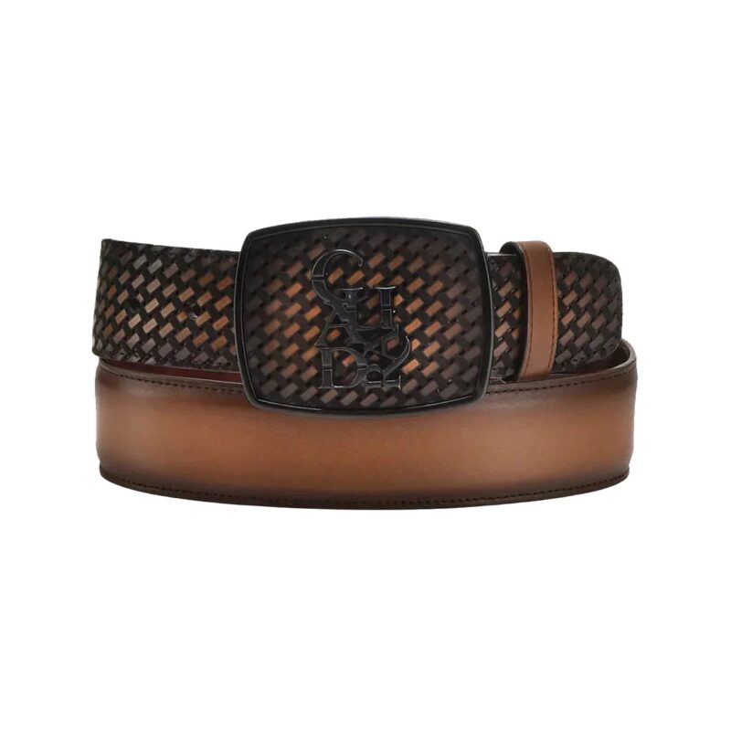 Men's Cuadra Bovine Honey Brown Western Belt BC343
