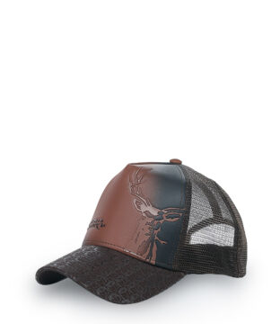 Cuadra Deer Inspired Genuine Bovine Leather Cap GOC04DE