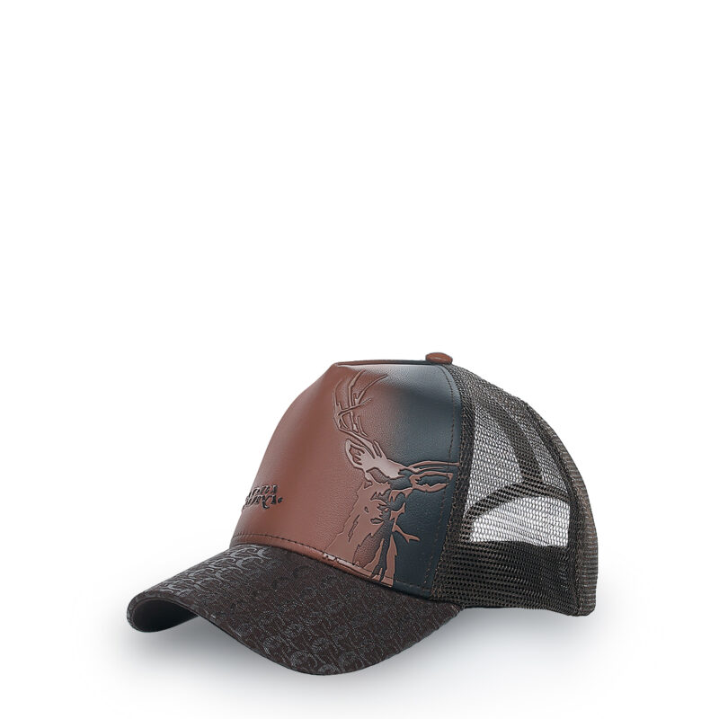 Cuadra Deer Inspired Genuine Bovine Leather Cap GOC04DE