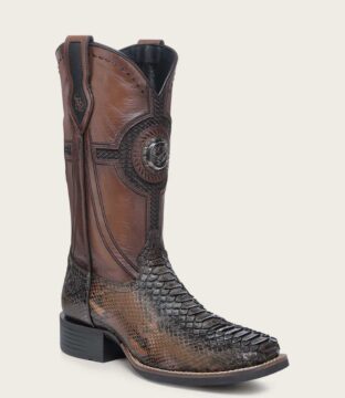 Men’s Cuadra Genuine Python Honey Cowboy Boot CU978