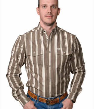 Men’s Ferrell Brand Atlas Green Long Sleeve Snap Shirt FPL10022592