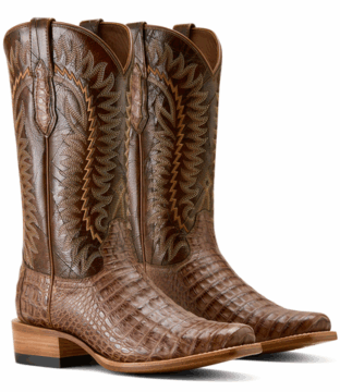 Men’s Ariat Natural Caiman Belly Adobe Clay 10063766