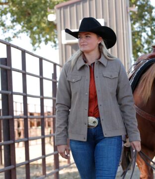 Women’s Cinch Western Brown Zipper Jacket MAJ9878008