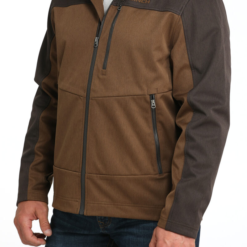 Men's Cinch Brown Black Hood Jacket MWJ1593005