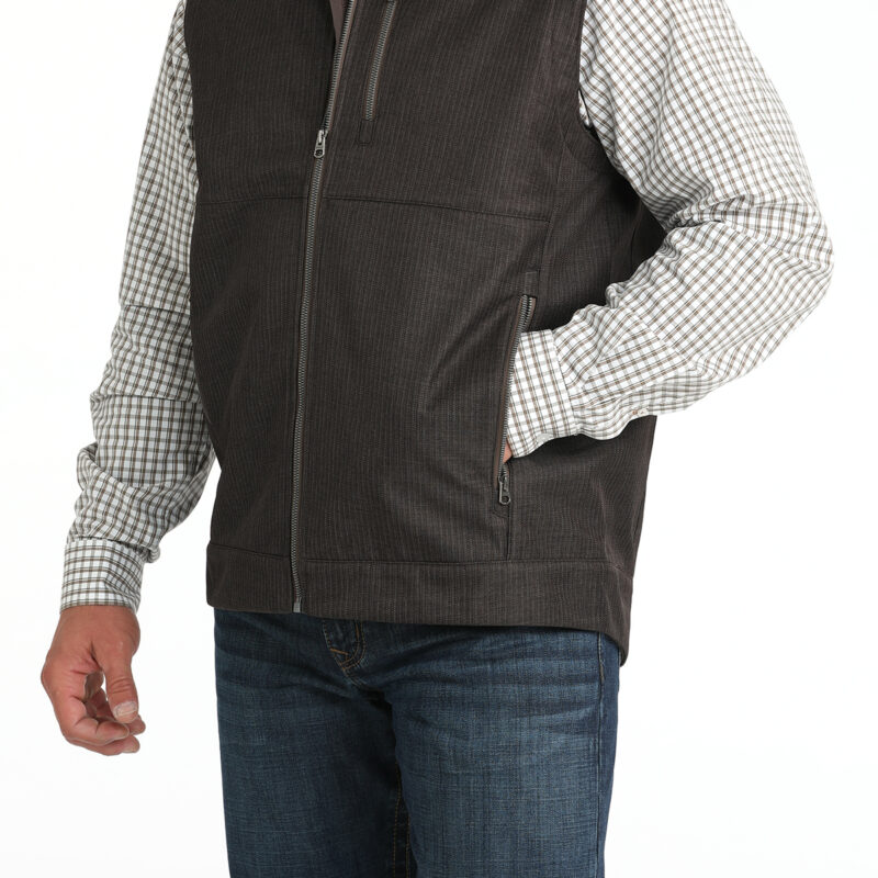 Men's Cinch Bonded Brown Vest MWV1515025
