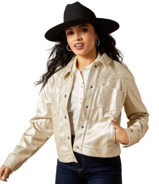 Women’s Ariat Gold Metallic Cropped Jacket 10065994