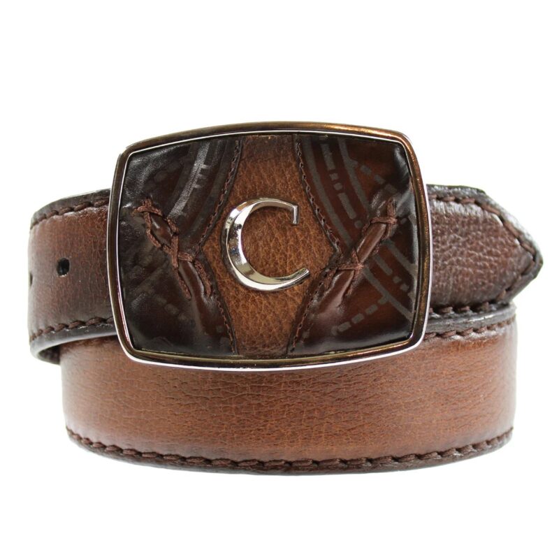 Men's Cuadra Almond Deer Skin Belt BC202