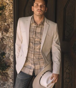 Men’s Platini Beige Western Sport Coat BLW10523