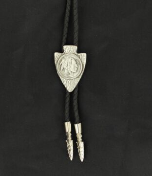 Arrowhead Coin Engraved Bolo Tie 2217836