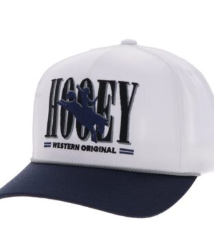 Hooey Hat White W/Navy Hooey Embroidered Logo 2569T-WHNV