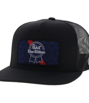 Hooey Pabst Blue Ribbon Snap Hat 2575T-BK
